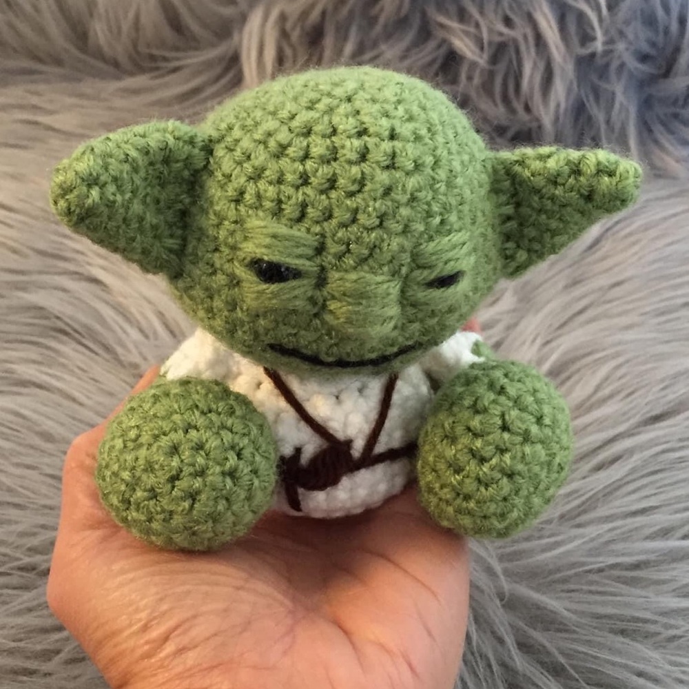 NEW Crochet Handmade Amigurumi Yoda, Star Wars
